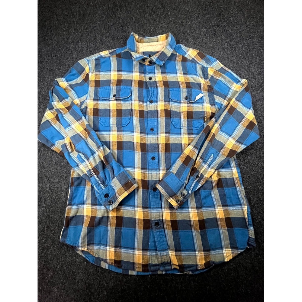 Burton Durable Goods Flannel Shirt Men XL Multicolor Plaid Long Sleeve Button Up